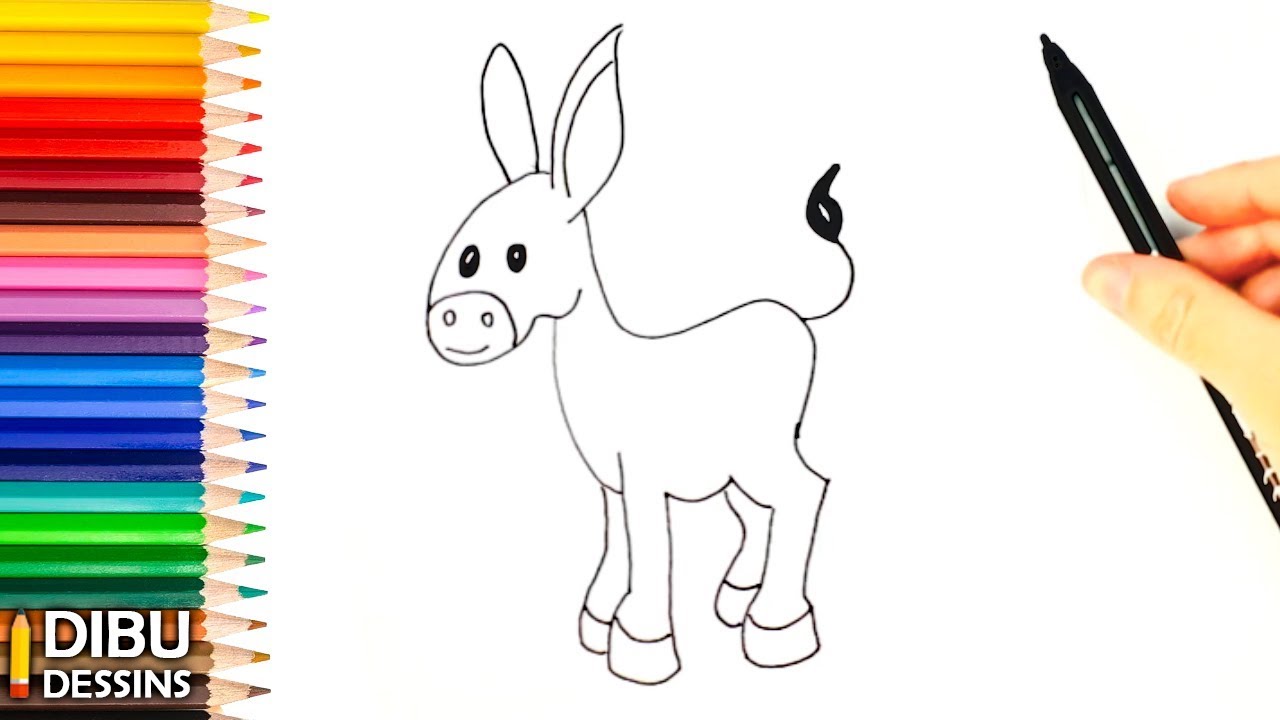 Comment dessiner un âne | Dessin de âne