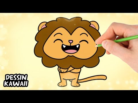 Comment dessiner un lion kawaii