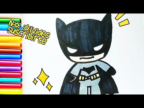 Cómo dibujar a Batman kawaii - How to draw batman