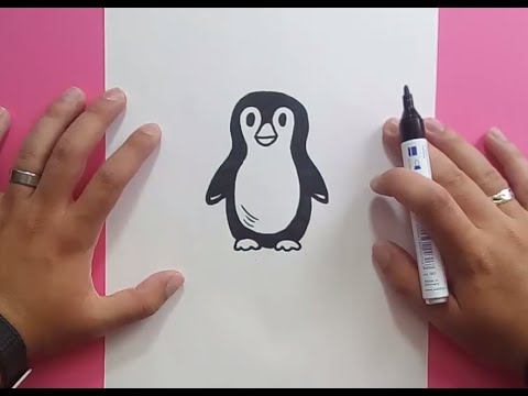 Como dibujar un pingüino paso a paso | How to draw a Penguin