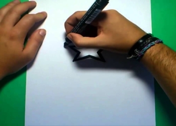 Como dibujar una estrella paso a paso 2 | How to draw a star 2