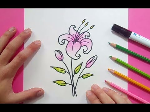 Como dibujar una flor paso a paso 17 | How to draw a flower 17