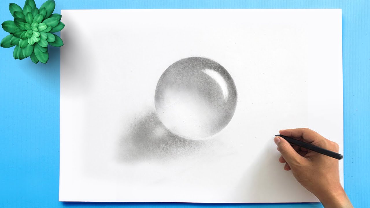 Crystal Ball Drawing Easy in 2 minutes