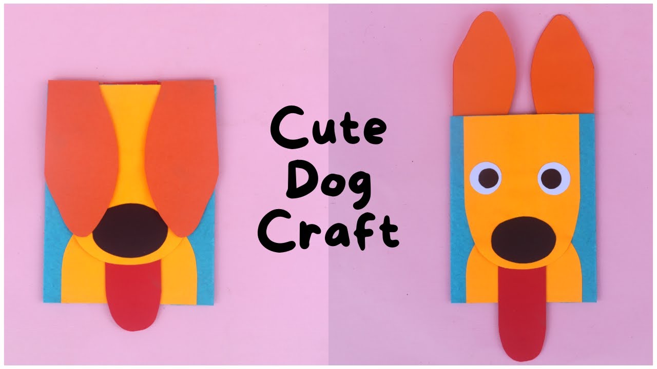 Cute Pull Tab Paper Dog Craft