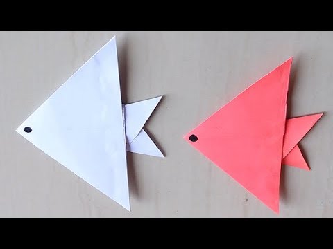 DIY - How to Make Paper Fish | Creating Paper Fish, Paper Art and Craft