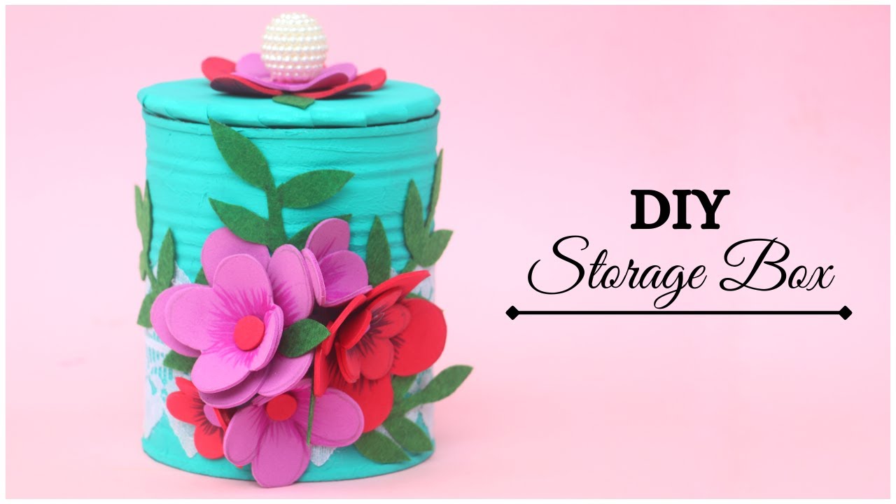 DIY Storage Box from Recycled Tin Can