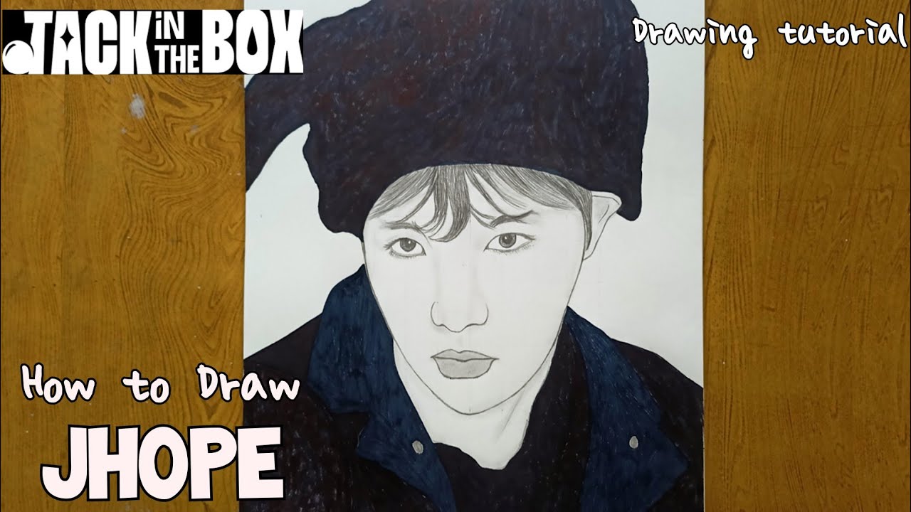 Drawing Jhope From Jack in the Box |How to draw Jhope |Jhope Drawing |Jhope sketch step by step |제이홉