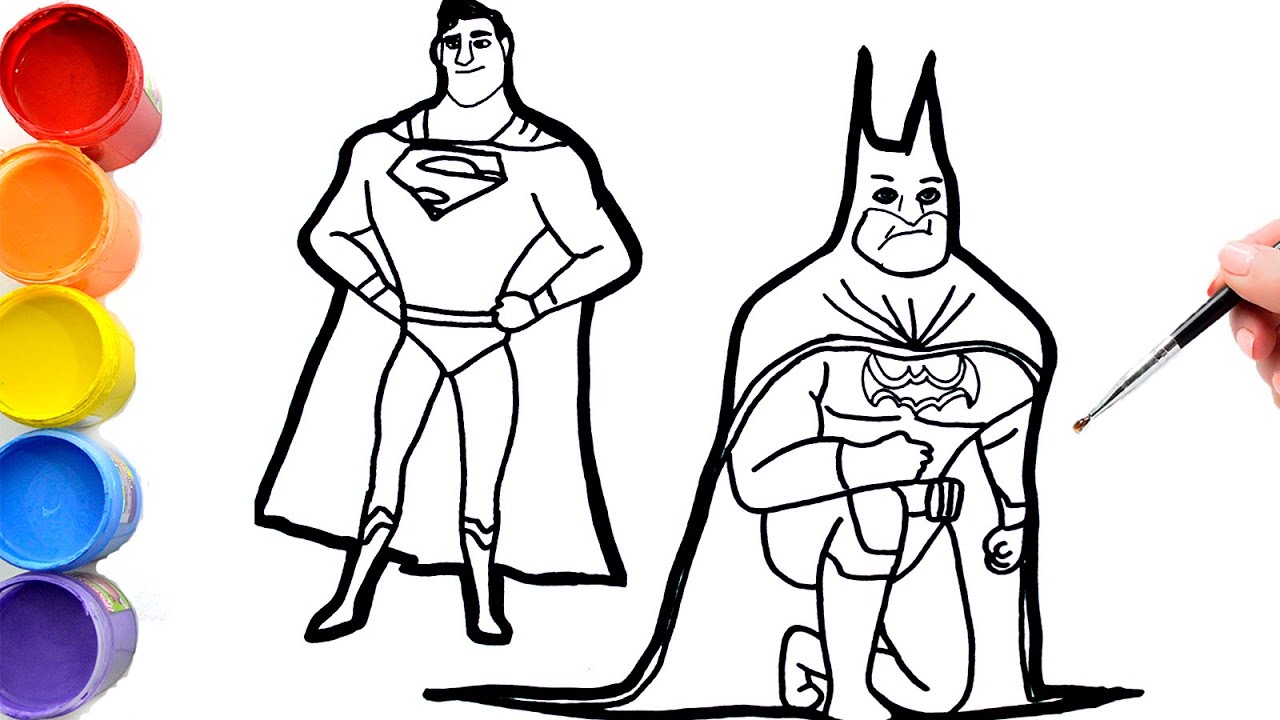 Drawings of the DC League of Super-Pets - Superman - Batman