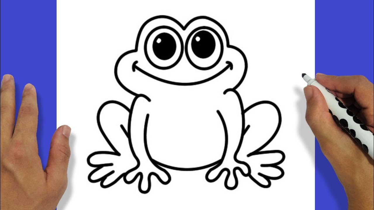 HOW TO DRAW A CUTE FROG