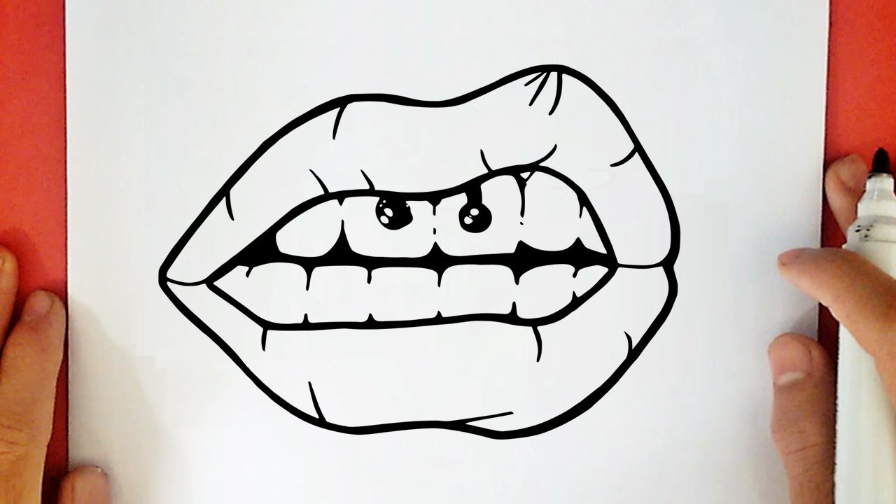 HOW TO DRAW A TUMBLR MOUTH