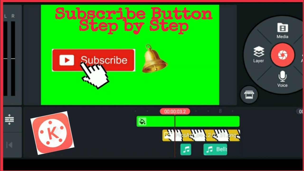 HOW TO MAKE SUBSCRIBE BUTTON ANIMATION/ USING KINEMASTER/ STEP BY STEP