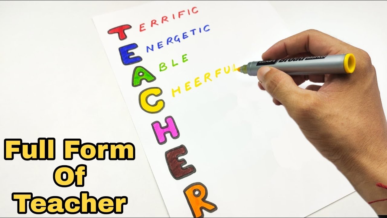 Happy Teachers Day Card Making | Full Form Of Teacher