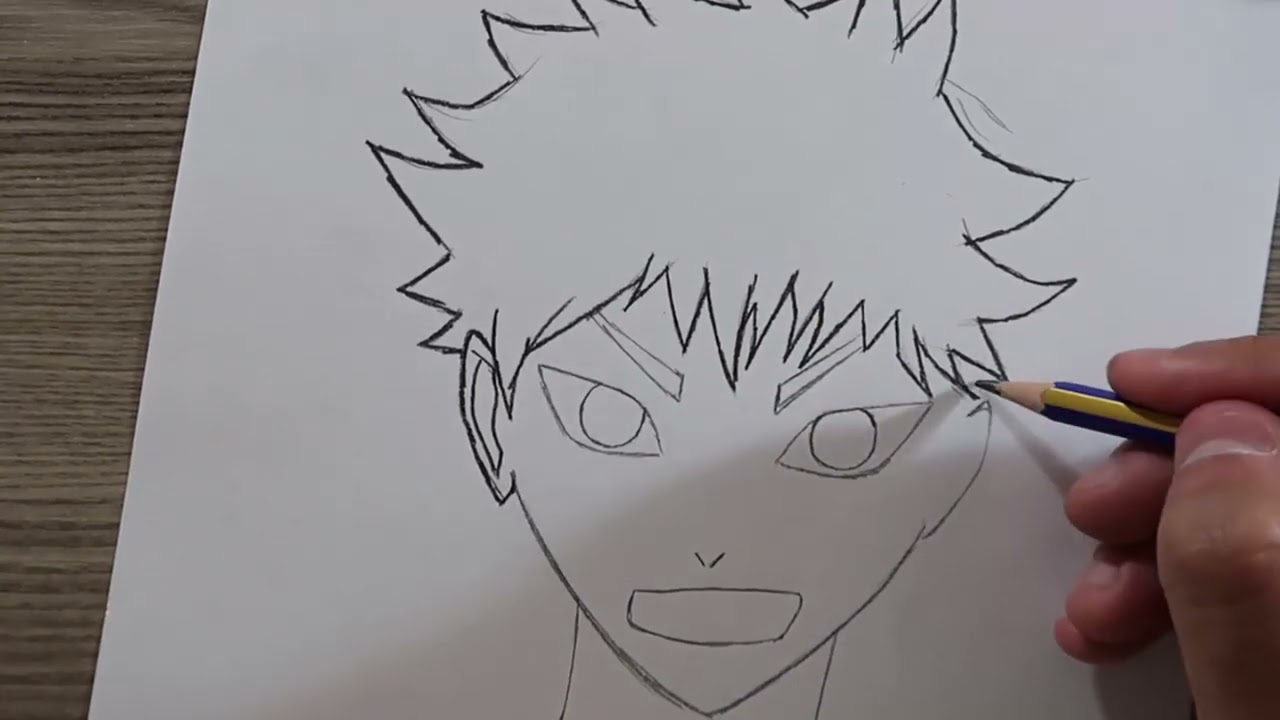 How To Draw Anime Boy Face Drawing Easy Step By Step / Tutorial Anime Sketch Draw @M.A Drawings