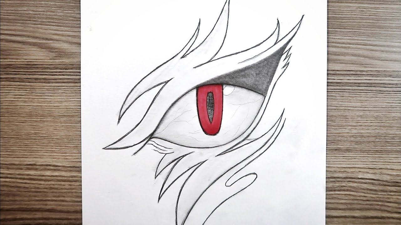 How To Draw Anime Eye Step By Step / Easy Anime Drawing Tutorial Sketch @M.A Drawings