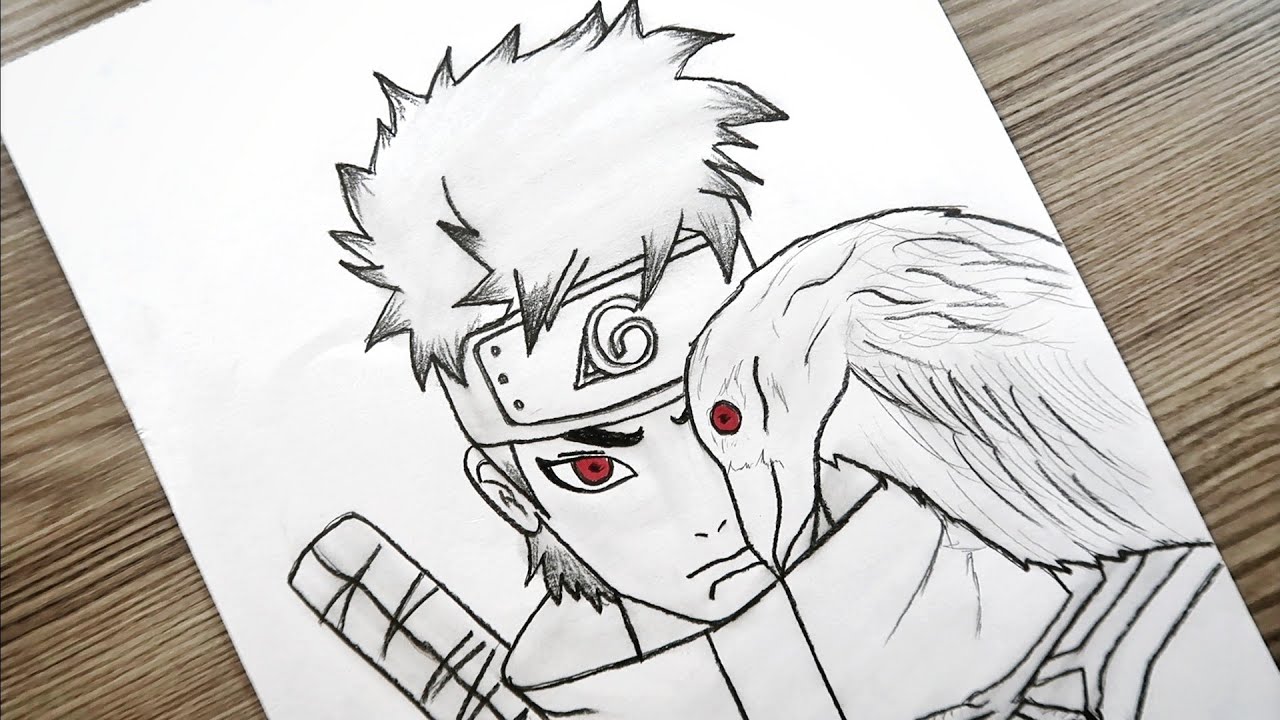 How To Draw Anime Naruto Bird Style / Easy Anime Sketch Tutorial Drawing  @M.A Drawings