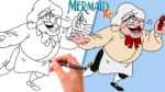 How To Draw CHEF LOUIS FROM THE LITTLE MERMAID EASY!