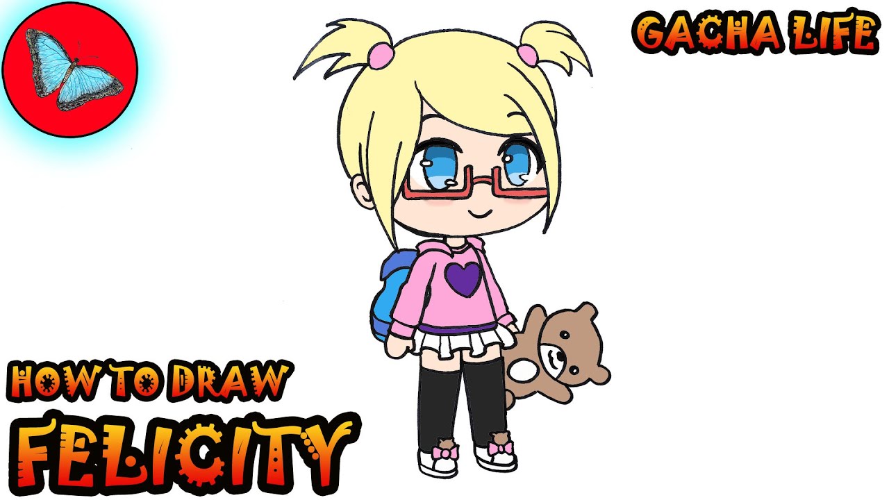 How To Draw Gacha Life Characters 47 - Felicity | Drawing Animals