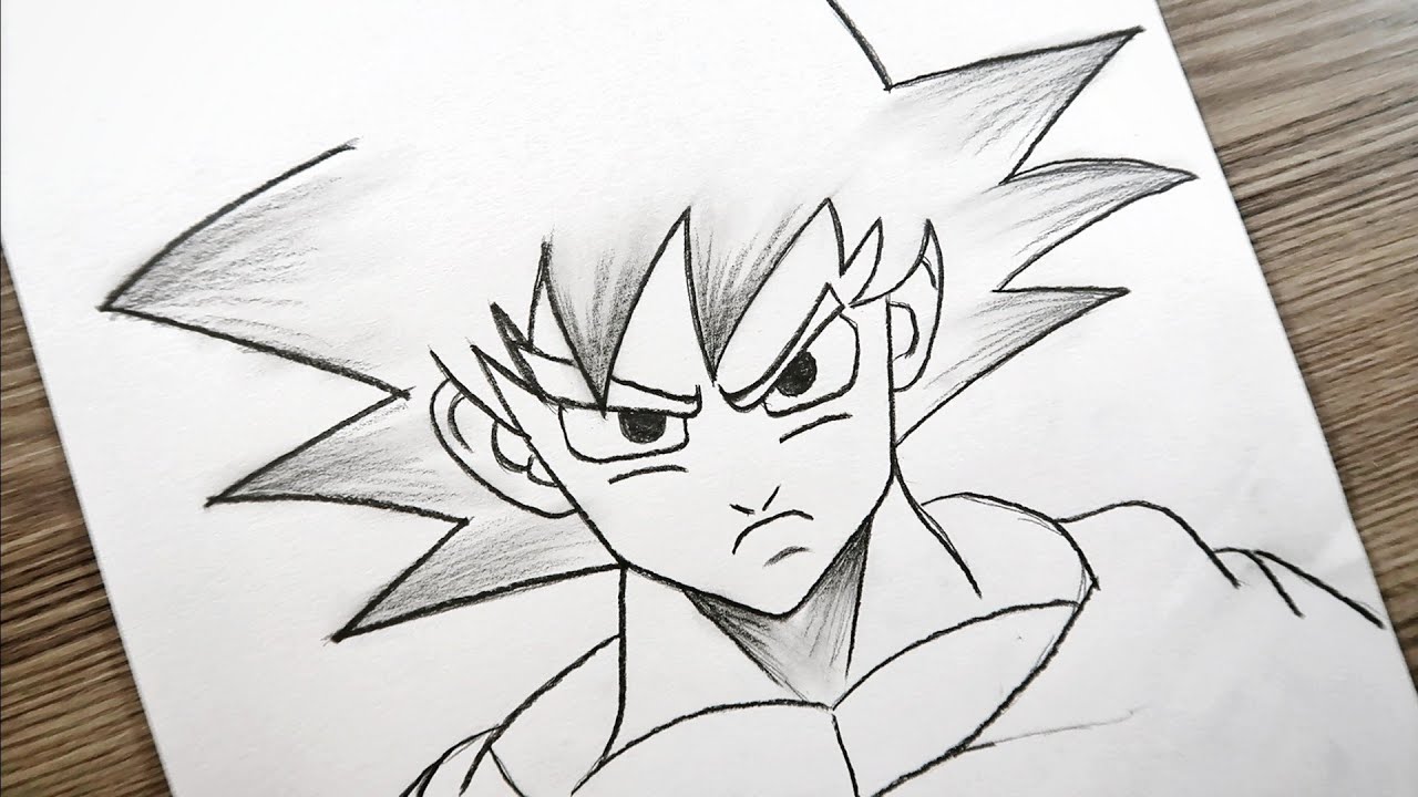 How To Draw Goku Ultra instinct  / Karakalem ile Kolay Anime Goku Nasıl Çizilir @M.A ÇİZİM