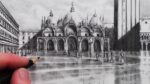 How to Draw Buildings and People in 1-Point Perspective: Saint Mark's Square, Venice