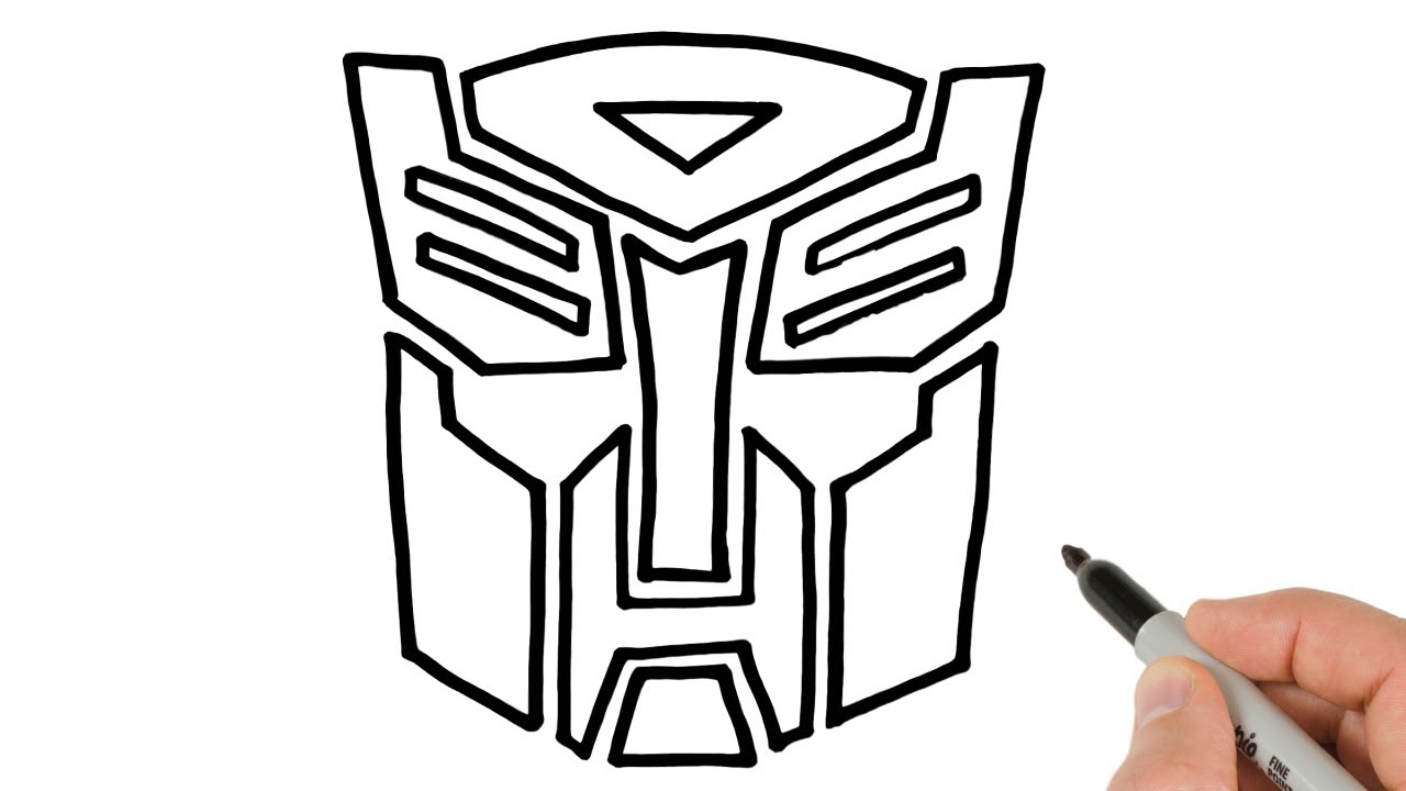 How to Draw Transformers Autobots Logo Easy Tutorial