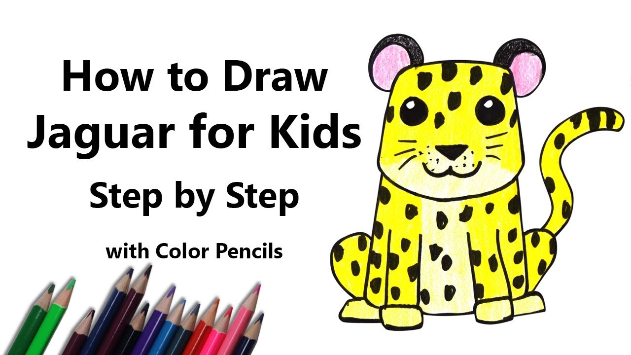 How to Draw a Jaguar for Kids Step by Step - very easy