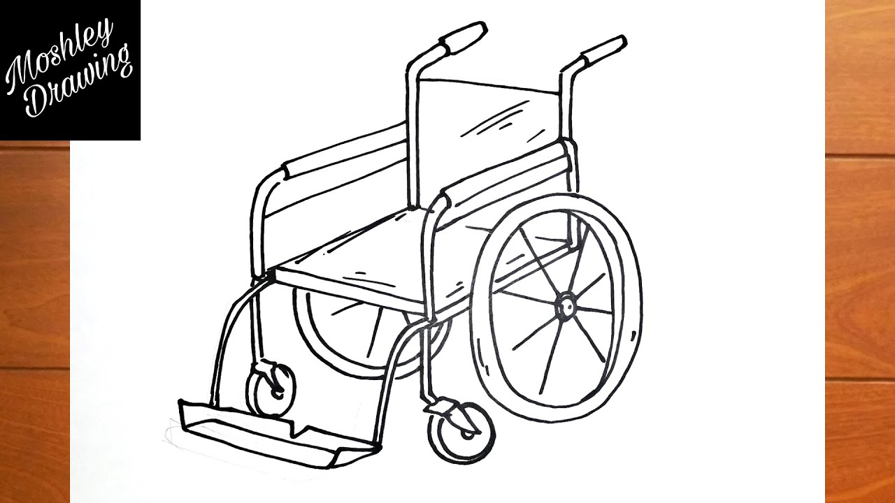 How to Draw a Wheelchair Easy