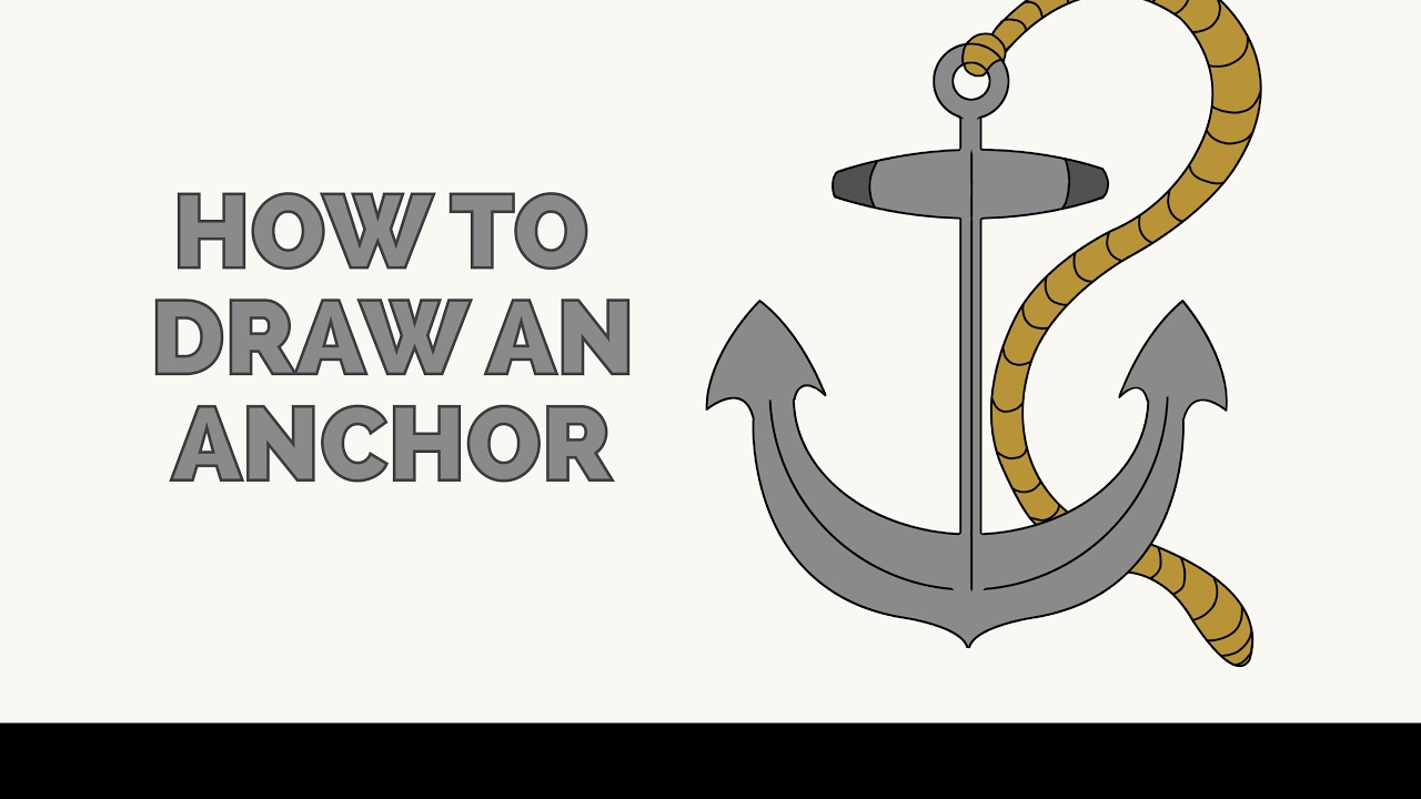 How to Draw an Anchor - Easy Step-by-Step Drawing Tutorial