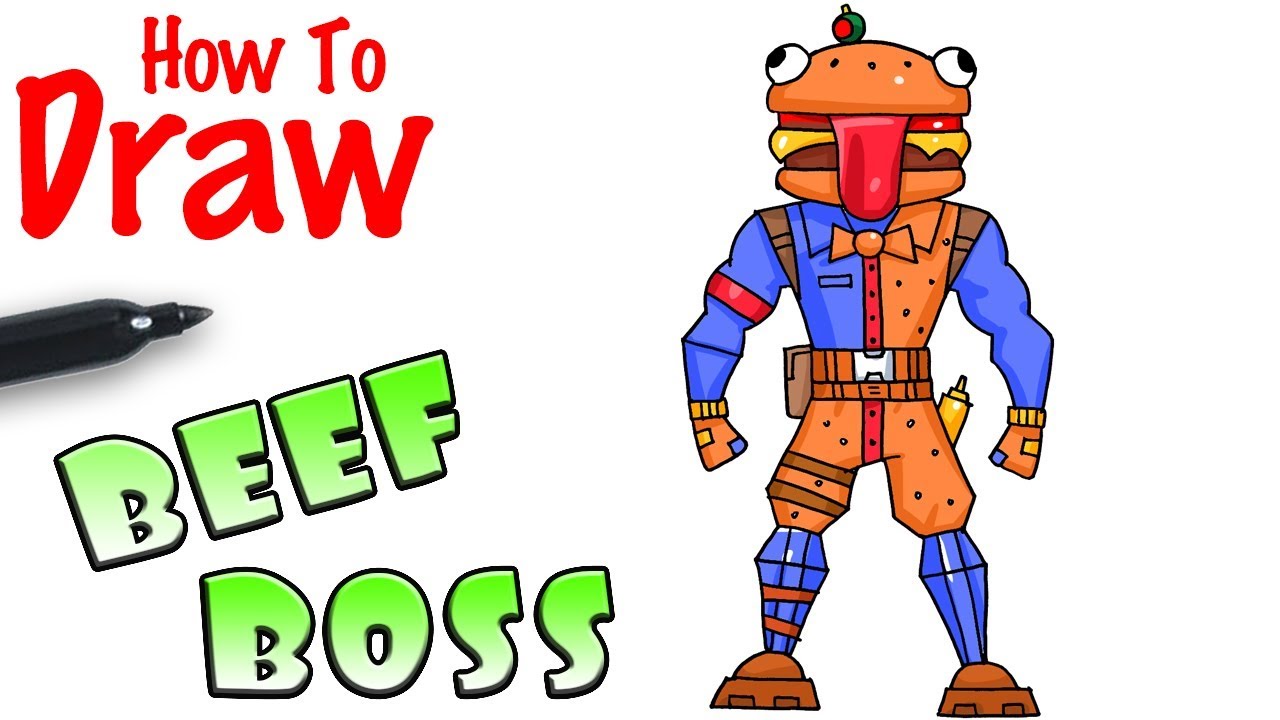 How to Draw the Beef Boss | Fortnite