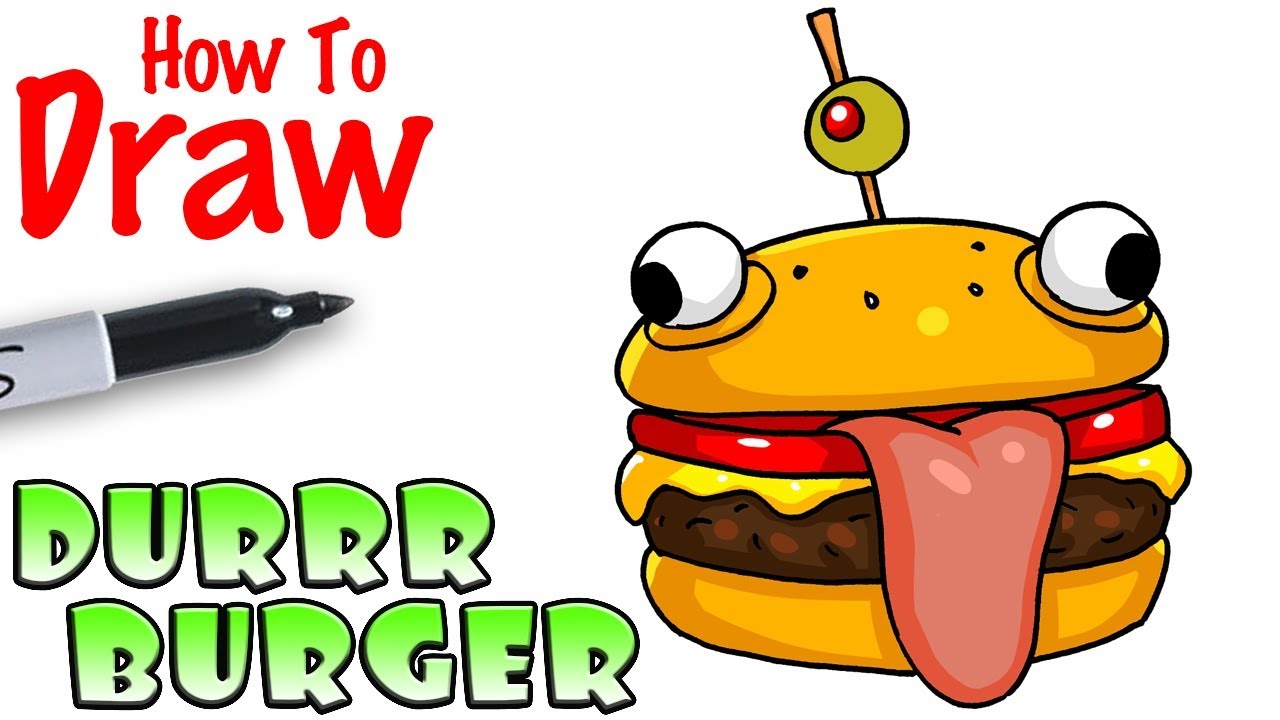 How to Draw the Durrr Burger | Fortnite
