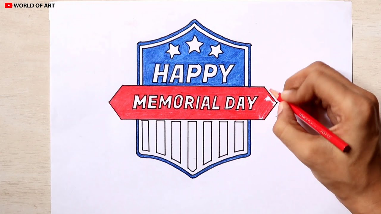 How to draw Memorial day USA | MEMORIAL DAY TRIBUTE Poster drawing