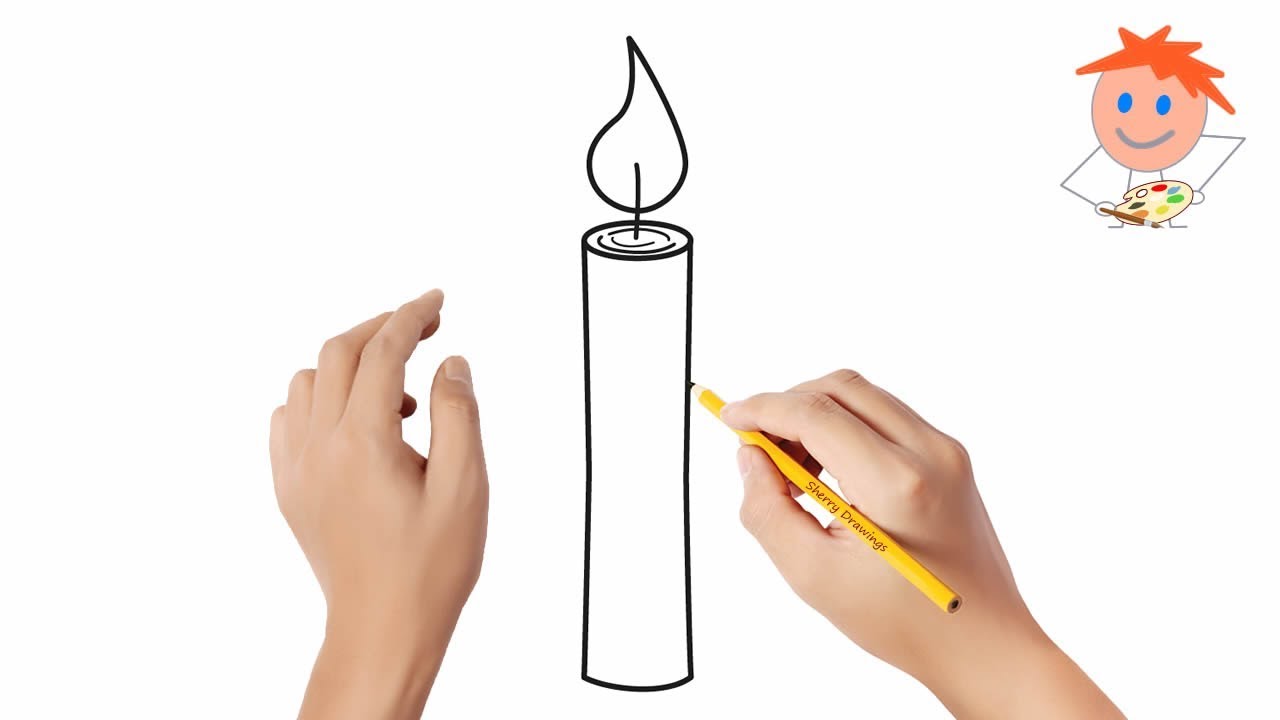How to draw a candle #2 | Easy drawings
