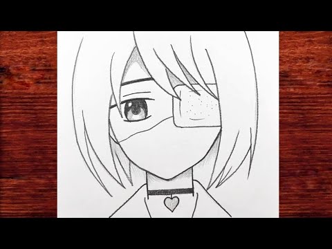 Karakalem Kolay Anime Kızı Çizimi / Anime Kız Nasıl Çizilir / How to draw anime girl @M.A ÇİZİM