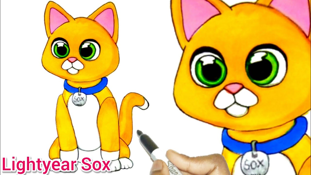 LightYear Movie Meet SOX The Robot cat | How To Draw A Cat / Robot Cat SOX | Watch Lightyear Movie