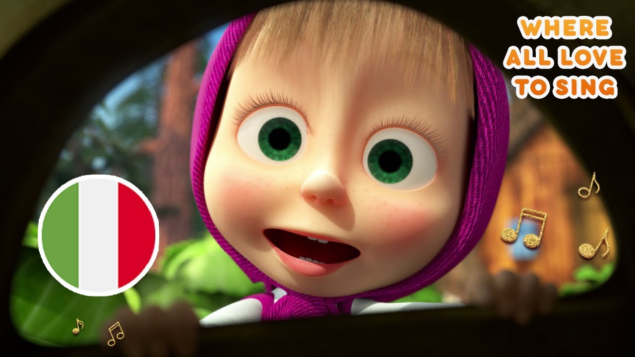 Masha and the Bear  Where all love to sing  Masha's Songs  About Italy (Episode 1)