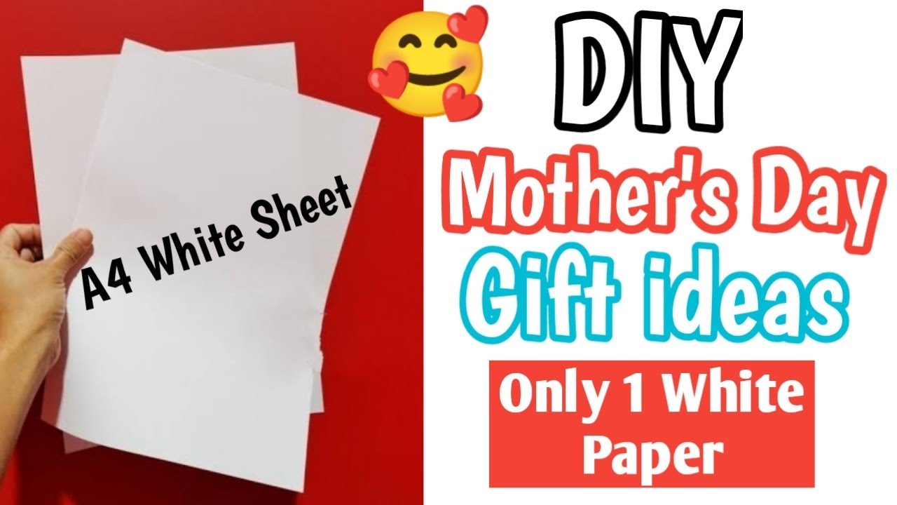 Mothers day gift ideas 2022🥰🌈💖 / Mother's day gift Ideas with White paper / Mother's day card easy