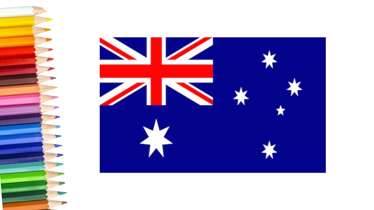 how to draw Australia flag flag || Australia flag drawing easy