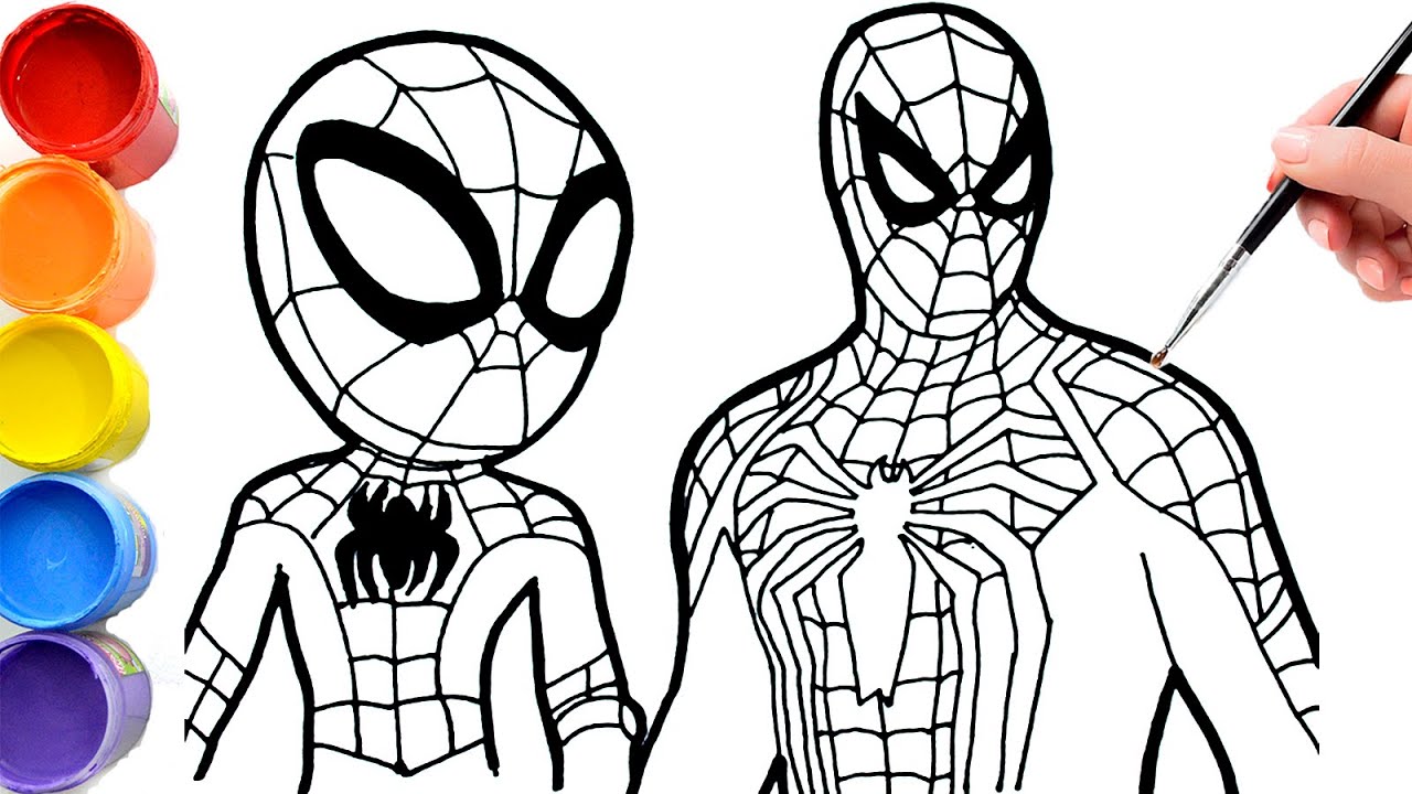 Drawings of the Marvel's Spidey and His Amazing Friends Vs Marvel’s Spider-Man Remastered