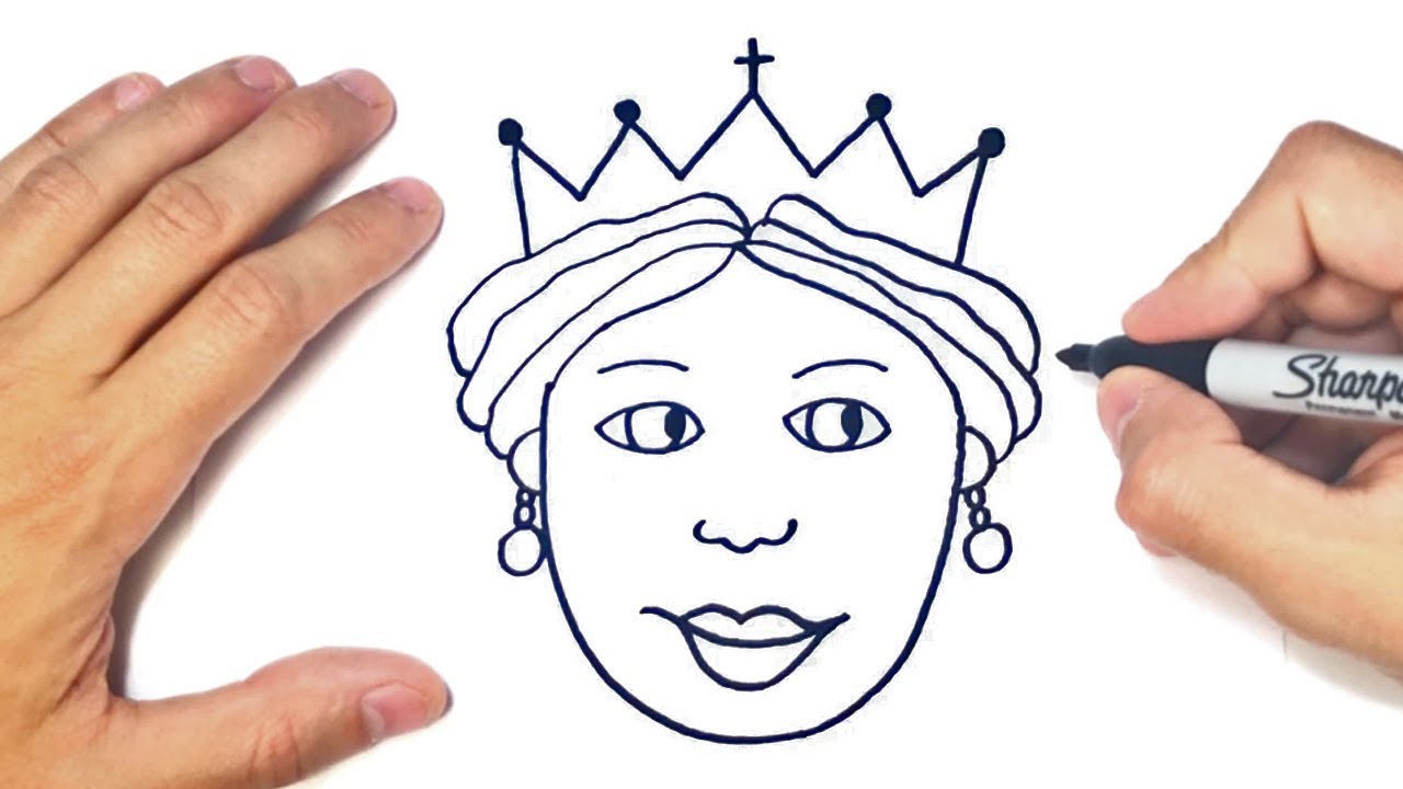 Cómo dibujar una Reina Paso a Paso | Dibujo de Reina