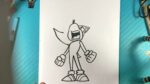 EASY How to Draw SUPER SONIC POWERING UP