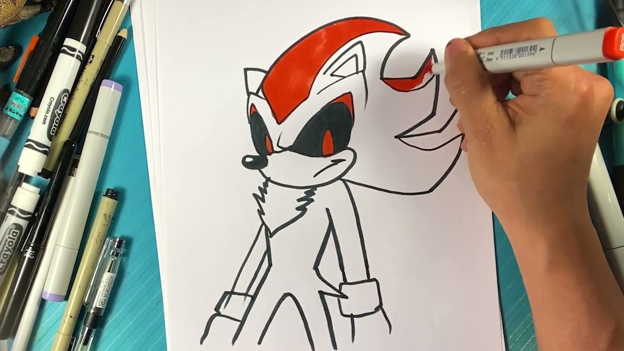EASY  How to draw SHADOW.EXE