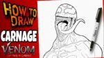 HOW TO DRAW CARNAGE FROM VENOM 2 | LET THERE BE CARNAGE | como dibujar a carnage de venom 2