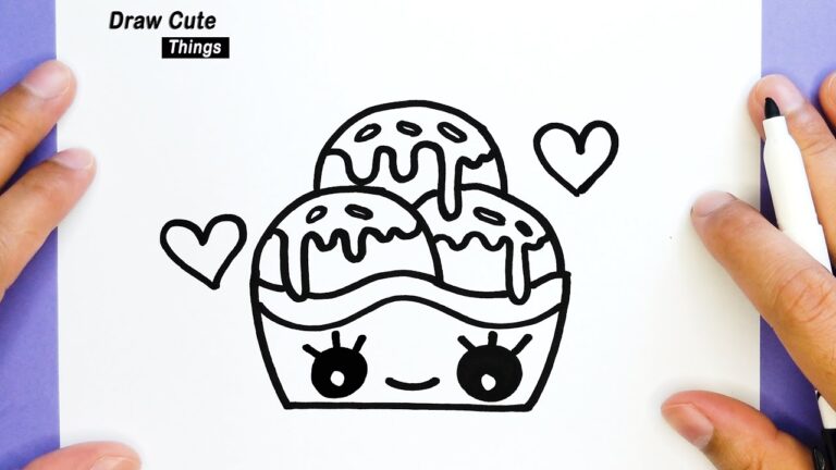 HOW TO DRAW CUTE CHOCOLATE ICE CREAM, DRAWING CHOCOLATE, STEP BY STEP ...