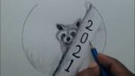 Happy New Year Special Drawing for Beginners Step by Step / new year wishes card drawing ideas