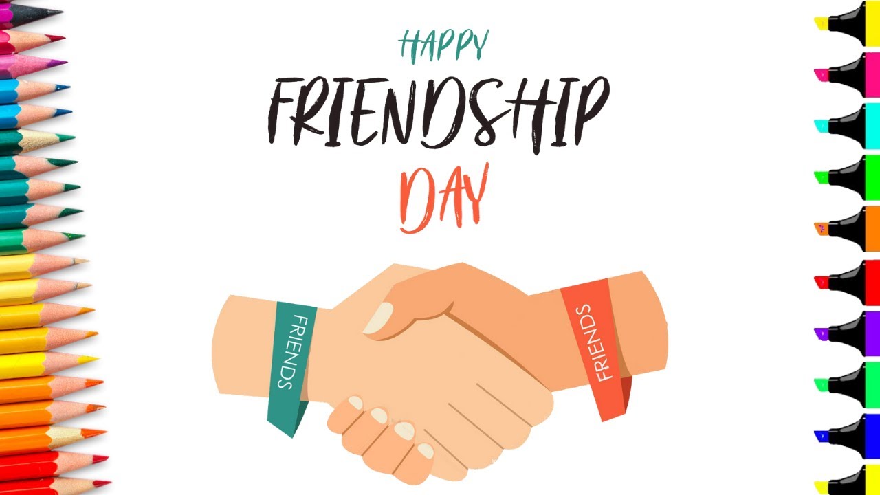 Happy friendship day drawing | drawing easy - Drawing for Friends