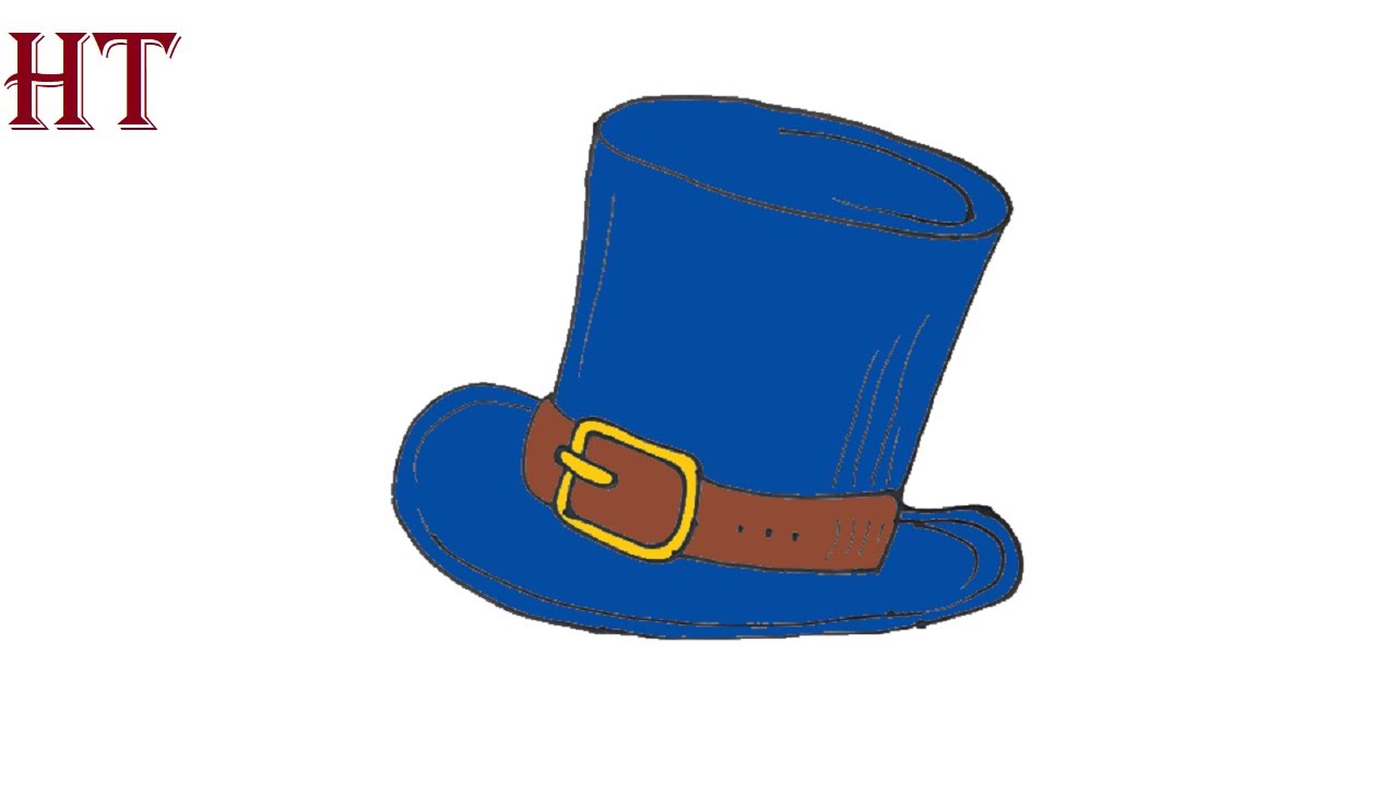 How To Draw A Top Hat easy Step by Step