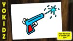 How To Draw A Water Gun Easy #Holi #Drawing