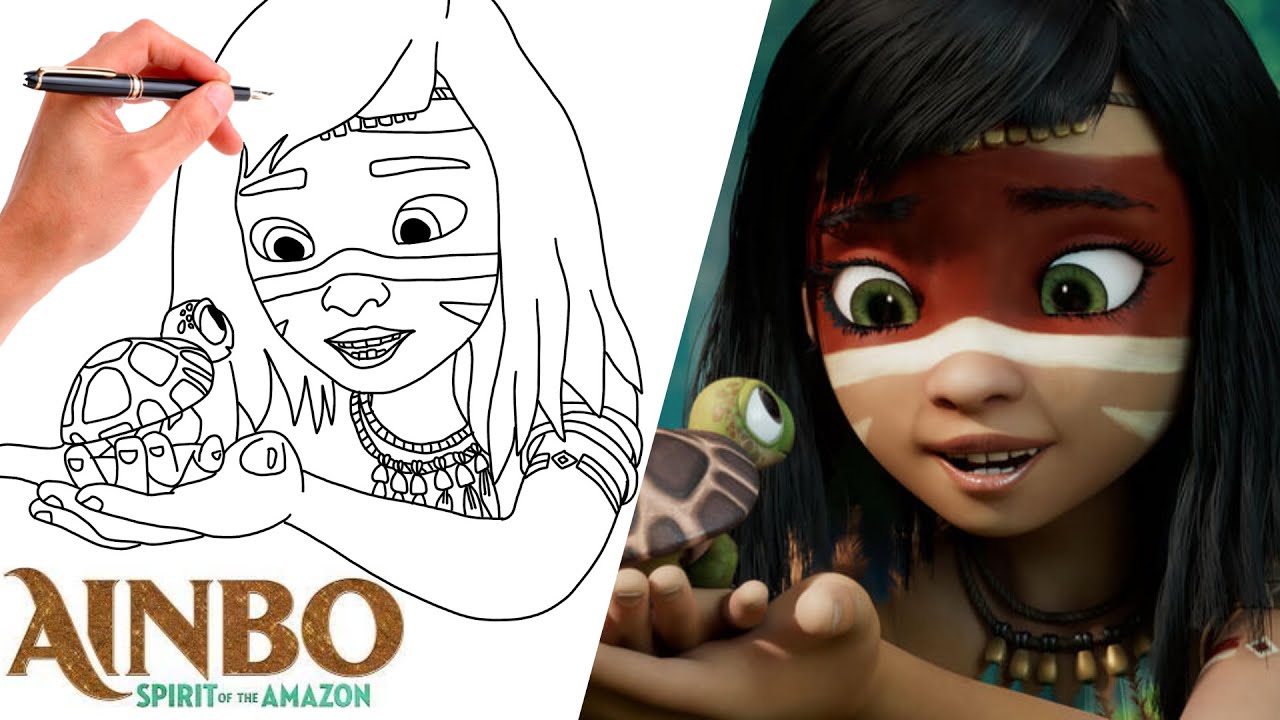 How To Draw AINBO FROM AINBO SPIRIT OF THE AMAZON (NEW Movie 2021)