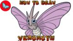 How To Draw Pokemon - Venomoth | Drawing Animals