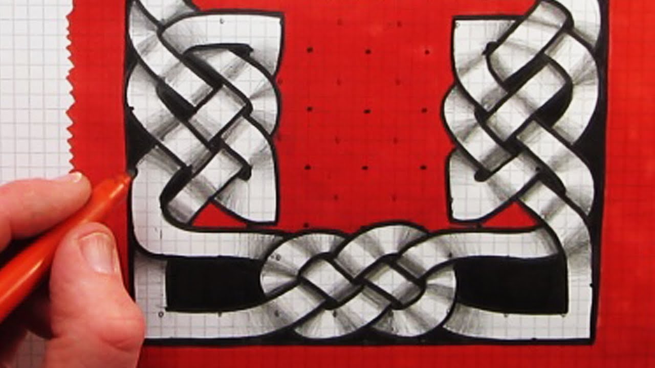 How to Draw A Celtic Knot Border Pattern