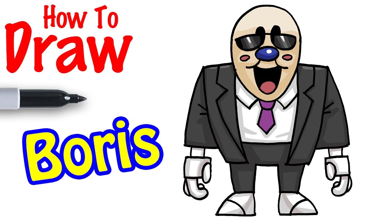 How to Draw Boris | Ice Scream 4